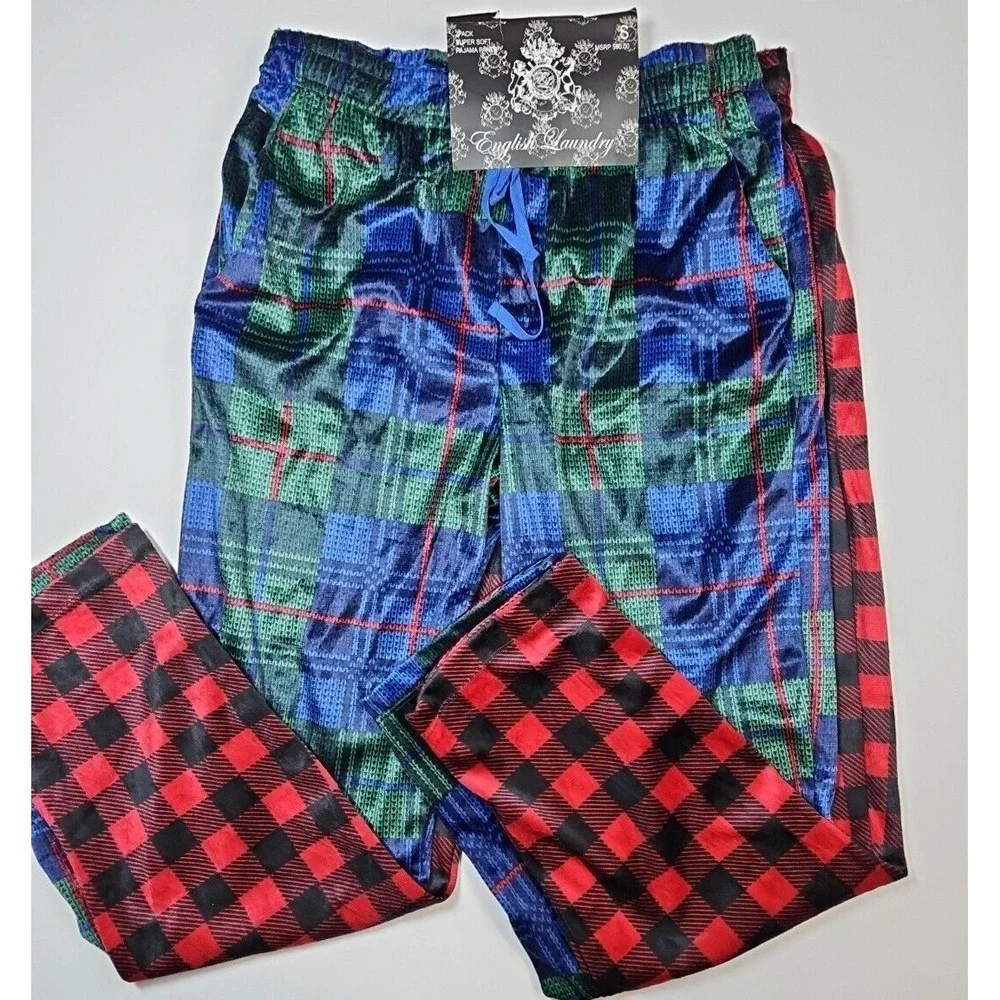 English‎ Laundry Women's Plaid Pajama Pants - Two Pack - Size Small - New